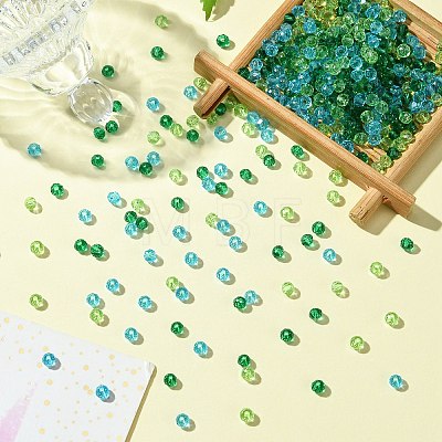 3 Colors Transparent Glass Beads EGLA-TZ0001-01-1