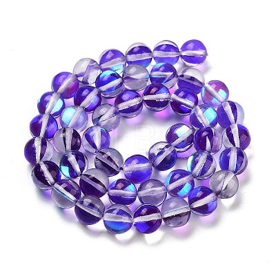 Transparent Glass Beads GLAA-B022-8mm-09-1