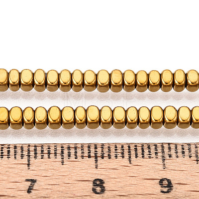 Electroplated Synthetic Non-magnetic Hematite Beads Strands G-T139-61B-1