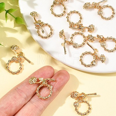 SHEGRACE Brass Toggle Clasps XGRQ5S543-850-G-1