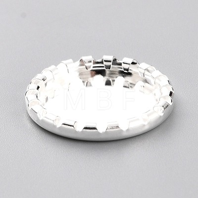 304 Stainless Steel Cabochon Settings STAS-Y001-08S-1