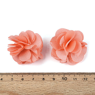 Polyester Fabric Flowers FIND-ZX004-11-07-1
