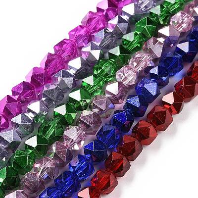 Transparent Glass Beads Strands GLAA-P003-B-1