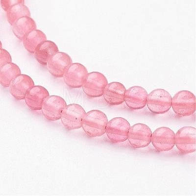 Cherry Quartz Glass Beads Strands Z0ND1011-1