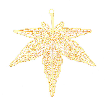 Brass Filigree Big Pendants KKC-T003-19G-1