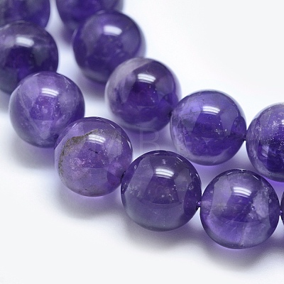 Natural Amethyst Beads Strands G-E481-03-12mm-1