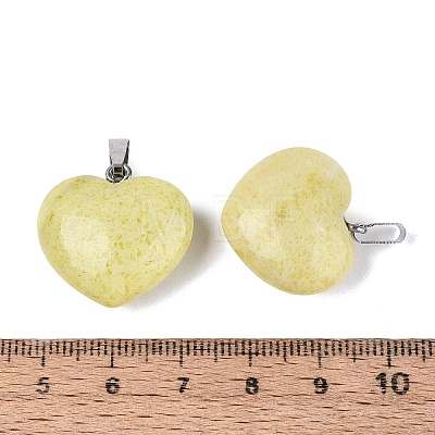Natural Lemon Jade Pendants G-N362-05P-14-1