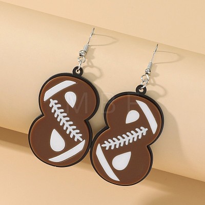 Sport Style Acrylic Dangle Earrings FS-WG67C41-04-1