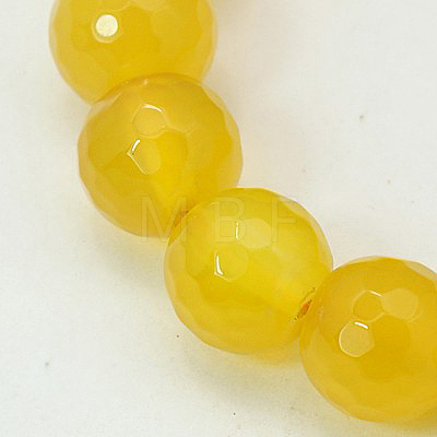 Natural Agate Beads Strands G-E054-6mm-M-1