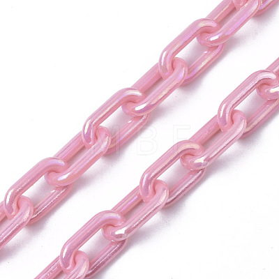 Acrylic Opaque Cable Chains X-PACR-N009-002G-1