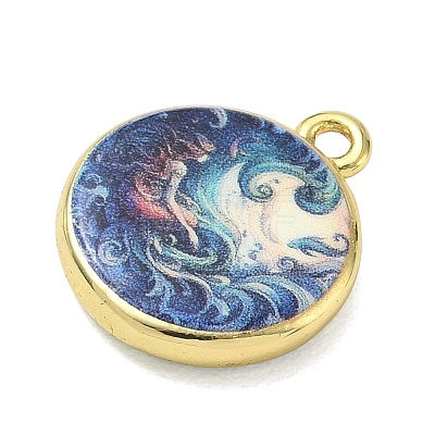 Printed Brass Pendants KK-CBAF4A6-01G-06-1