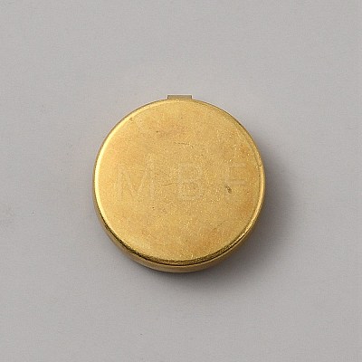 Flat Round Brass Button Covers Settings BUTT-WH0030-73C-1