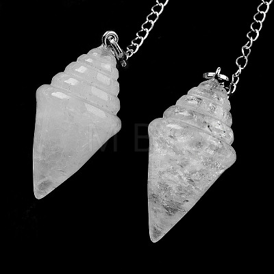 Natural Quartz Crystal Pointed Dowsing Pendulums G-K338-13P-07-1