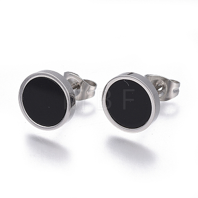 304 Stainless Steel Stud Earrings EJEW-L230-06-1