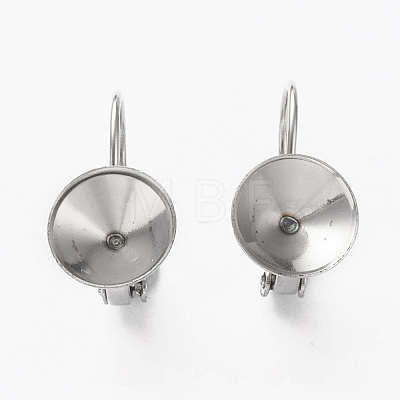 304 Stainless Steel Leverback Earring Findings STAS-L253-006A-P-1