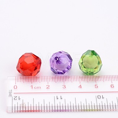 Transparent Acrylic Beads X-TACR-S113-15mm-M-1