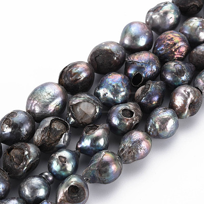 Natural Baroque Pearl Keshi Pearl Beads Strands PEAR-S021-149-1