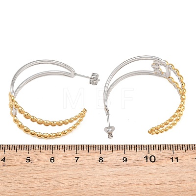 304 Stainless Steel Stud Earrings for Women SA-CBA45D5-34GP-1