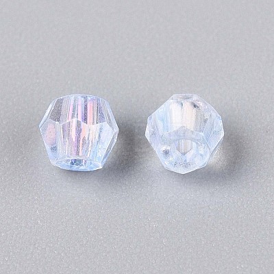 Transparent Spray Painted Glass Beads X1-EGLA-N018-4mm-05-1