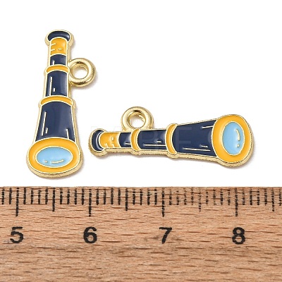 Ocean Alloy Enamel Pendants ENAM-B041-01G-1