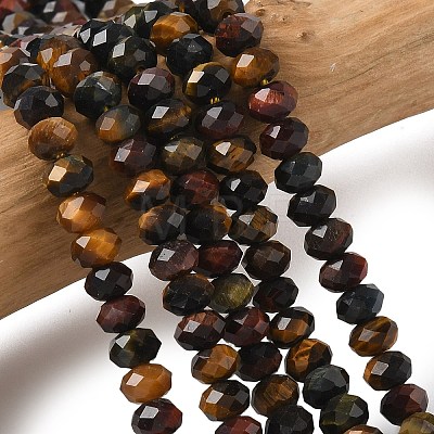 Three Color Natural Tiger Eye Bead Strands G-D344-A20-01-1