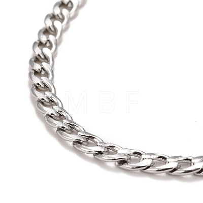 304 Stainless Steel Chain Bracelets for Women or Men BJEW-A039-04P-1
