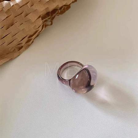 Oval Resin Finger Rings for Women WG60A90-06-1