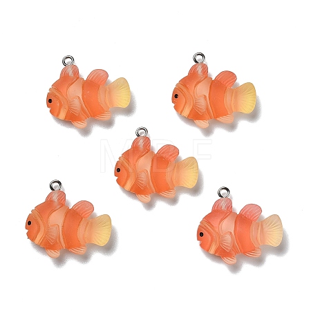 Opaque Resin Pendants X-RESI-D055-091P-01-1