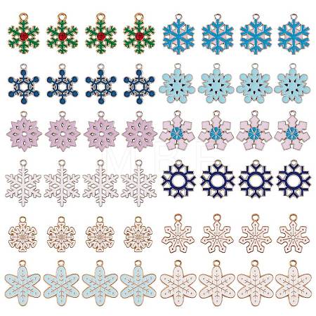 48Pcs 12 Style Alloy Pendants ENAM-SZ0002-30-1