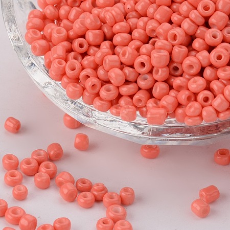 Baking Paint Glass Seed Beads SEED-S001-K16-1