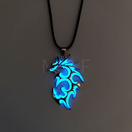 Luminaries Alloy Dragon Pendant Necklace LUMI-PW0001-024P-B-1