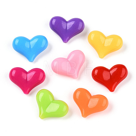 Opaque Acrylic Beads SACR-N018-11-1