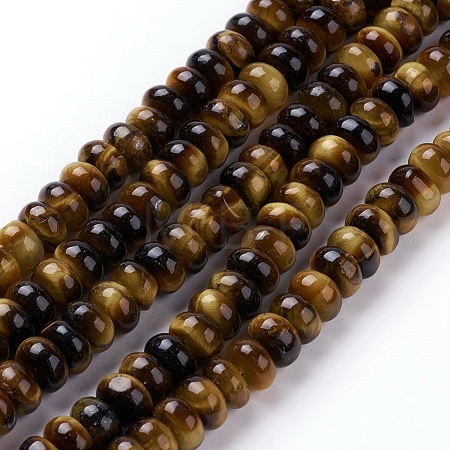 Natural Tiger Eye Beads Strands G-G731-03-6mm-1