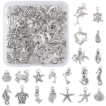 Tibetan Style Alloy Pendants FIND-FS0003-95AS-1