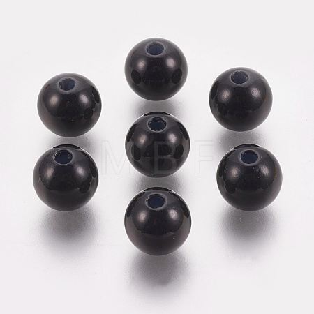 ABS Plastic Imitation Pearl Beads KY-G009-10mm-01-1