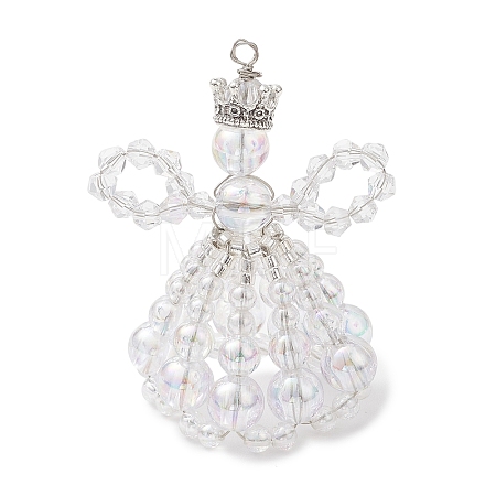 Transparent Acrylic Big Pendants PALLOY-MZ01193-01-1