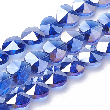 Electroplate Glass Beads EGLA-Q091-10mm-A07-1