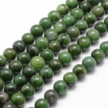 Natural African Jade Beads Strands X-G-D840-53-8mm-A-1
