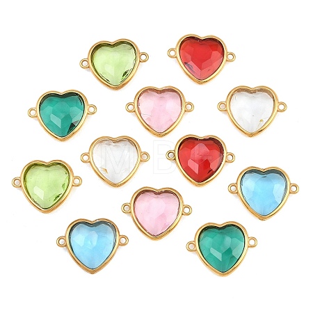 304 Stainless Steel Glass Connector Charms STAS-Q119-02G-A-1
