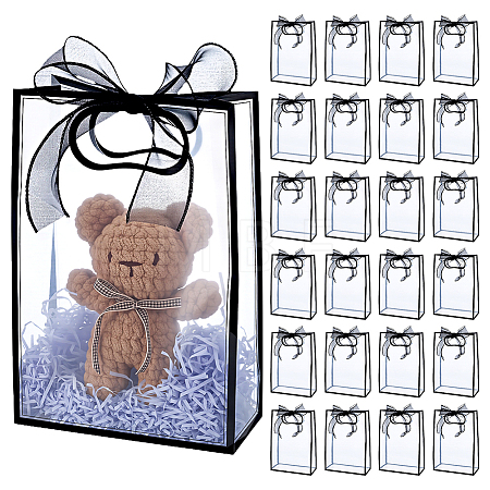 24Pcs PP Plastic Gift Tote Bags ABAG-GA0001-14A-1