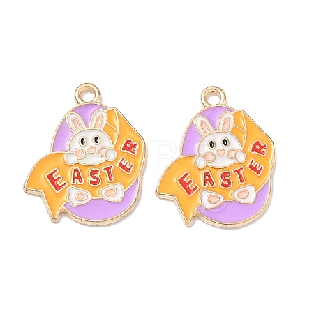 Easter Alloy Enamel Pendants LS-ENAM-I055-01KCG-08-1