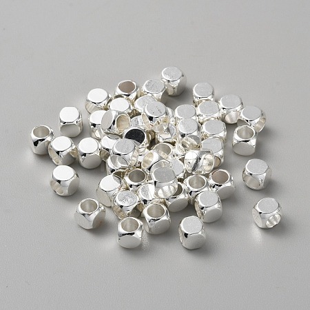 Cube Brass Beads LS-KK-WH0081-64D-1