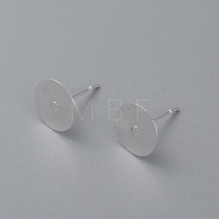 304 Stainless Steel Stud Earring Findings STAS-H436-24S-10mm-1