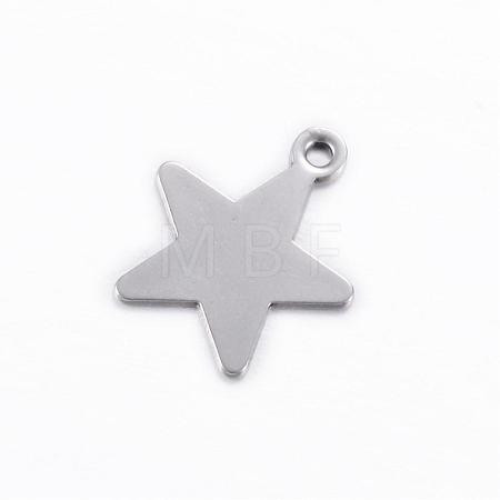 Tarnish Resistant 201 Stainless Steel Charms STAS-D445-068-1
