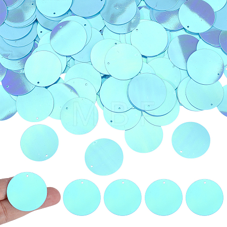 200Pcs PVC Paillette/Sequin Pendants FIND-HY0005-22C-1