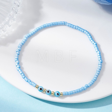 Glass Seed Beads Stretch Bracelets BJEW-MZ00323-01-1