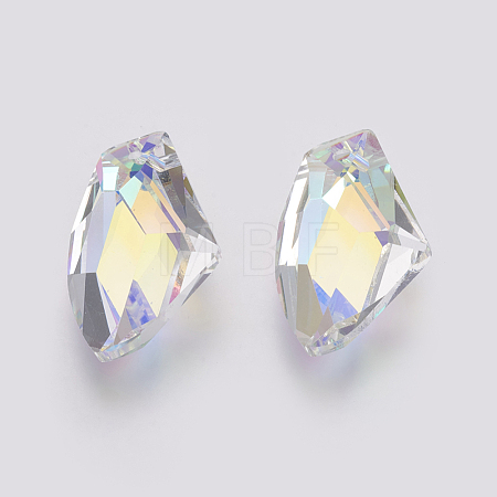K9 Glass Rhinestone Pendants GLAA-K034-D01-1