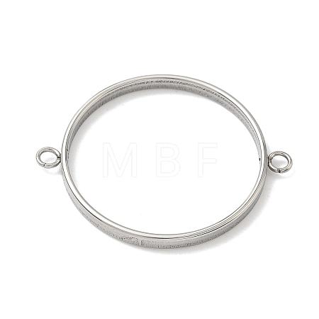 304 Stainless Steel Open Back Bezel Connector Charms STAS-B126-05G-P-1