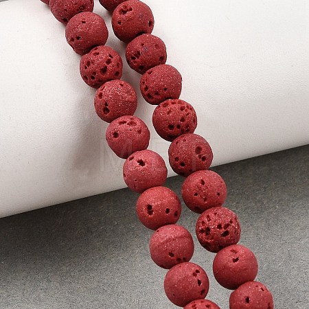 Dyed Synthetic Lava Rock Beads Strands GG-CBAAE19-06A-03-1