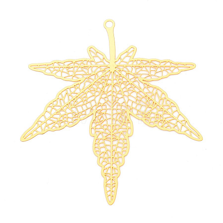 Brass Filigree Big Pendants KKC-T003-19G-1